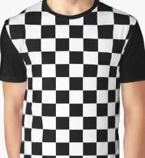 Zielflagge, Zielflagge, Motorsport, Schachbrettmuster, Muster, GEWINNEN, SIEGER, Rennwagen, Rennen, Ziellinie, SCHWARZ Grafik T-Shirt