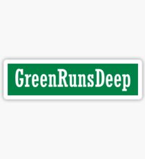 Green Runs Deep Celtics Sticker