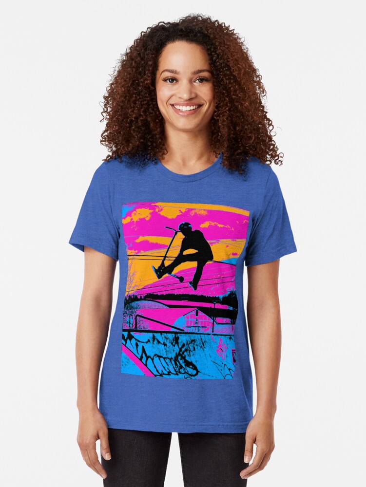 Vista alternativa de Camiseta de tejido mixto ¡Volemos! - Stunt Scooter