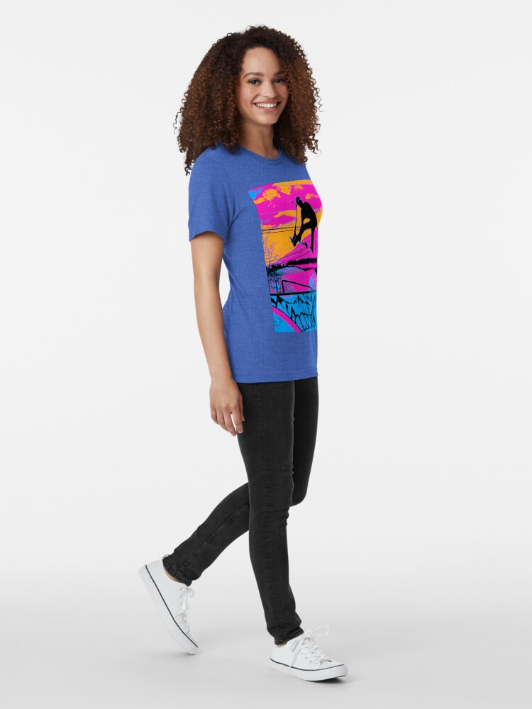 Vista alternativa de Camiseta de tejido mixto ¡Volemos! - Stunt Scooter