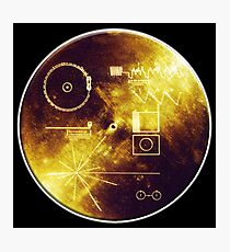 VOYAGER, Space, Golden Record, Spacecraft, Message to Aliens Photographic Print