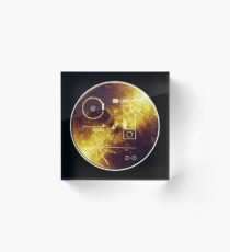 VOYAGER, Space, Golden Record, Spacecraft, Message to Aliens Acrylic Block