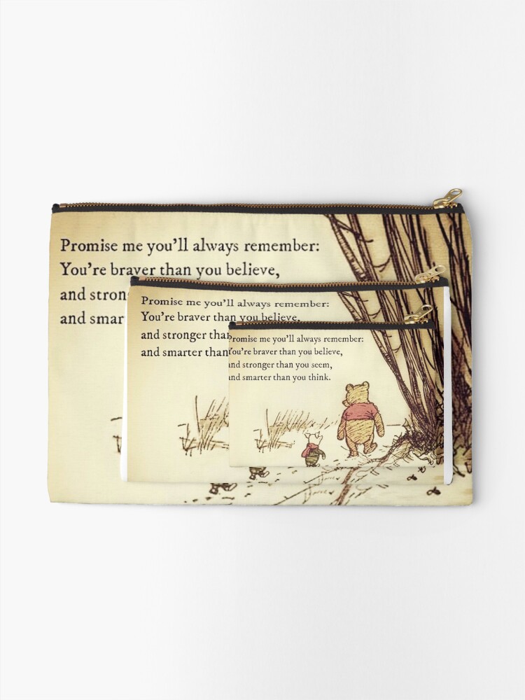 Alternate view of You Are BRAVE Zipper Pouch