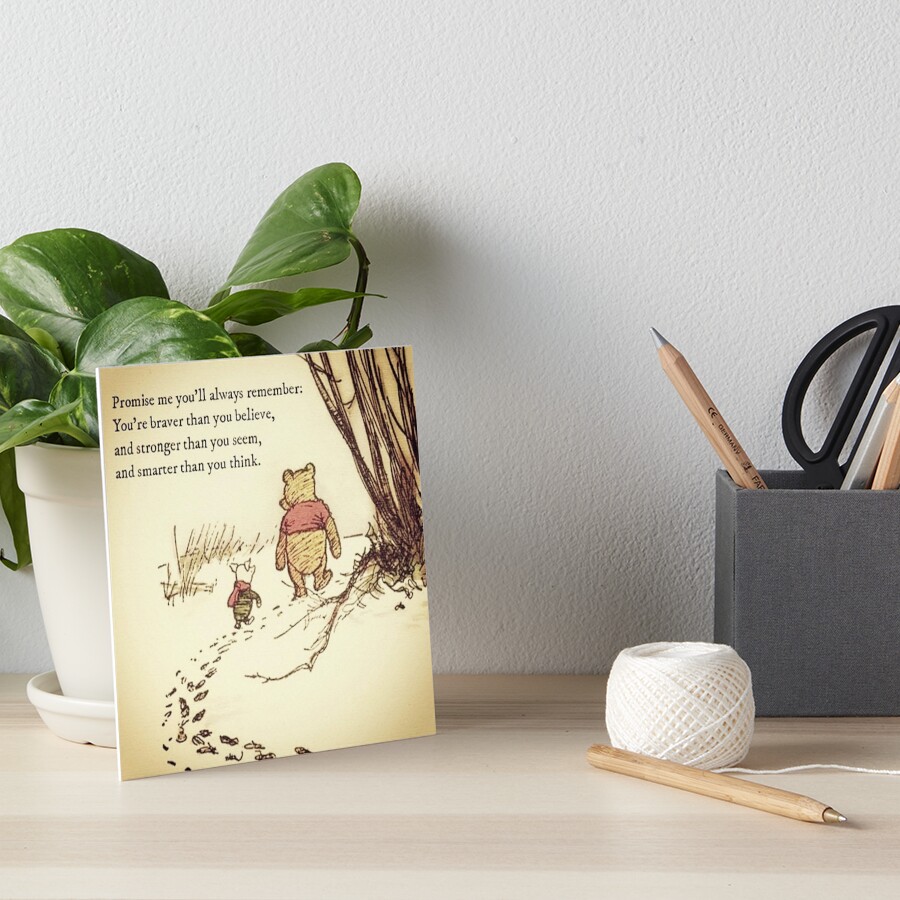 You Are BRAVE Art Board Print