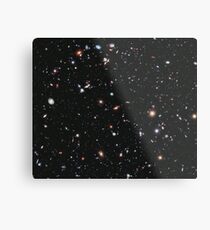 Lámina metálica Hubble, COSMOS, NASA, imagen de campo profundo extremo, espacio, constelación, Fornax