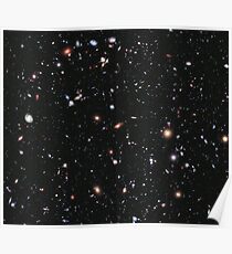 Hubble, COSMOS, Nasa, Extreme Deep Field image, space, constellation, Fornax Poster