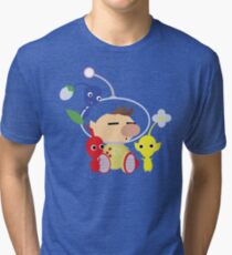 Olimar and Pikmin Vector Tri-blend T-Shirt