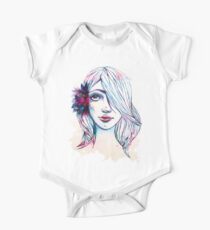 Curious Flower Girl One Piece - Short Sleeve