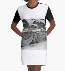 steam train wheels Graphic T-Shirt Dress