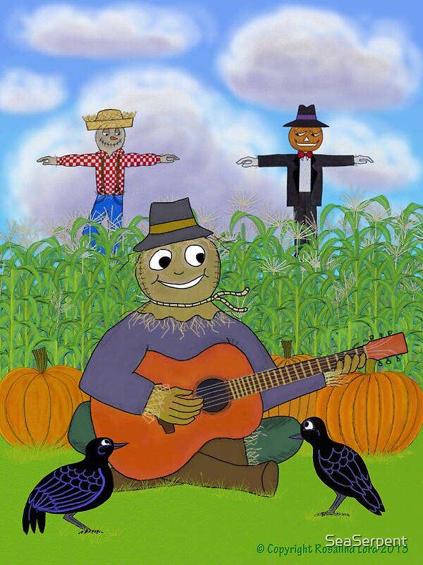 "Scarecrow Playing Guitar" by SeaSerpent | Redbubble