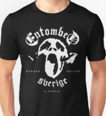 Entombed (Weiß) Slim Fit T-Shirt