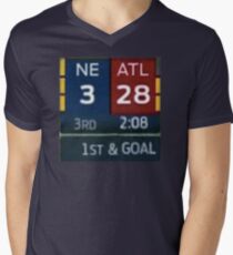 Falcons Lead 28-3 Men's V-Neck T-Shirt