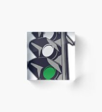 grüne Ampel Acrylic Block