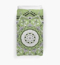 Star Mandala Green Duvet Cover