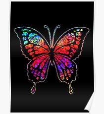 Psychedelischer Schmetterling Poster