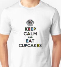 Keep Calm and Eat Cupcakes - mondrian Unisex T-Shirt