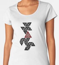 Flattened D20 - Dungeons and Dragons - Critical Role Fan Design Women's Premium T-Shirt