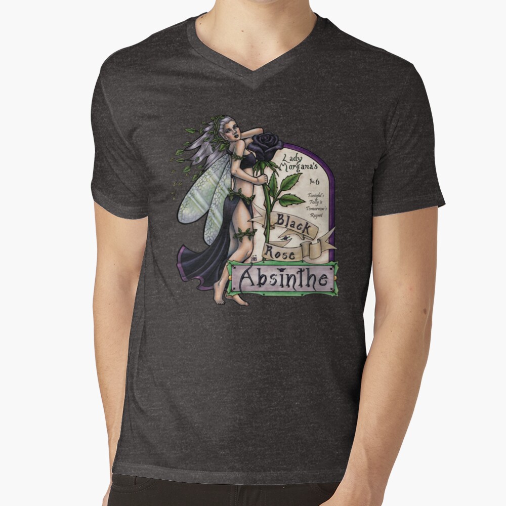 Lady Morgana's Absinthe V-Neck T-Shirt