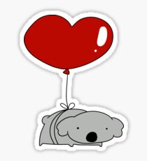 Heart Balloon Koala Sticker