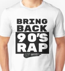 Rap / Hip Hop Gift - 90s Rapper Lover Art - Rap Music with Microphone Illustration Unisex T-Shirt