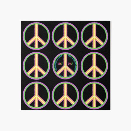 Summer of Love 50th Anniversary - Hippies to Hipsters Art Board Print