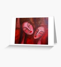 Conversation- part of a bigger picture Greeting Card