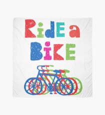 Ride a bike - sketchy - white Scarf