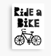 Ride a Bike - woody Metal Print