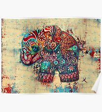vintage elephant Poster