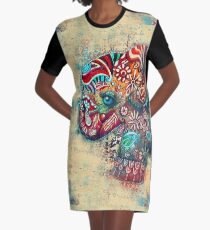Vintage Elephant TShirt Graphic T-Shirt Dress
