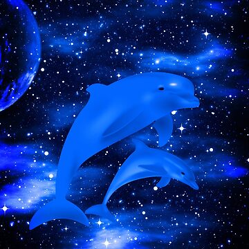 Galaxy Dolphin - Dolphins In Space T-Shirt