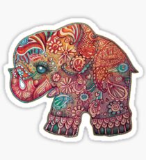 Vintage Elephant Sticker