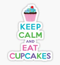 Keep Calm and Eat Cupcakes ll Sticker