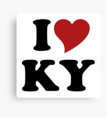 Ich liebe KY Leinwanddruck