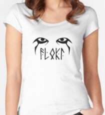 Camiseta entallada de cuello redondo Vikings Floki Eyes