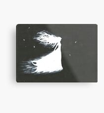 Weißer Geist Metalldruck