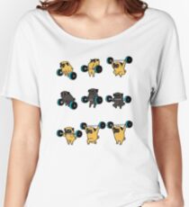 OLYMPIC LIFTING PUGS Women's Relaxed Fit T-Shirt