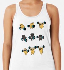 OLYMPIC LIFTING PUGS Racerback Tank Top