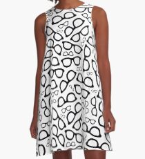 Smart Glasses Pattern A-Line Dress