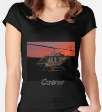 Air Evac Helicopter Women's Fitted Scoop T-Shirt