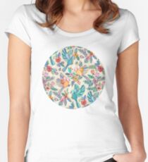 Camiseta entallada de cuello ancho Caprichoso vuelo de verano