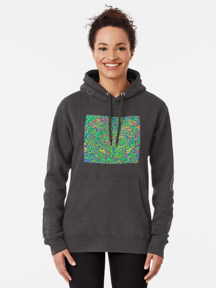 Alternate view of Roses Pullover Hoodie