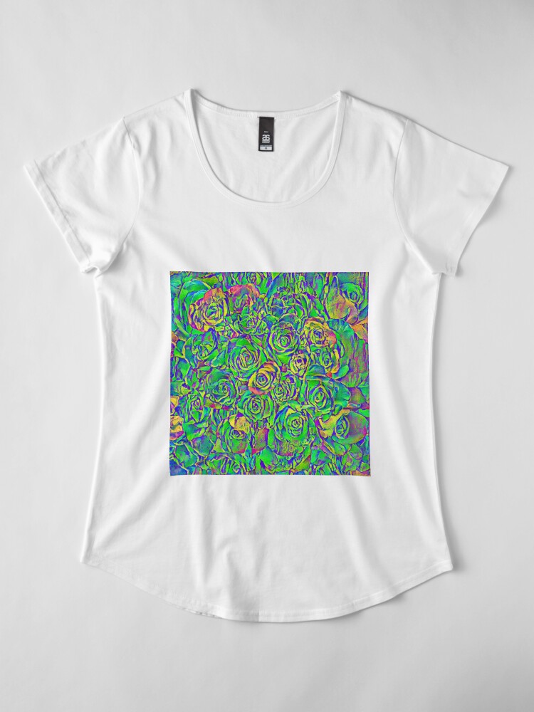 Alternate view of Roses Premium Scoop T-Shirt