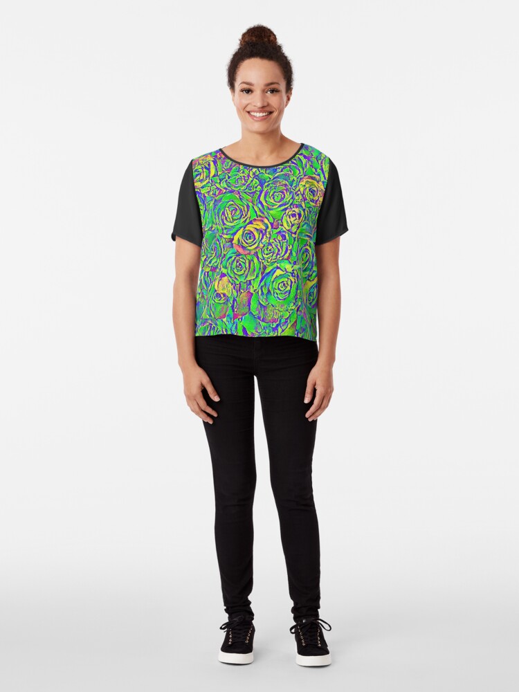 Alternate view of Roses Chiffon Top