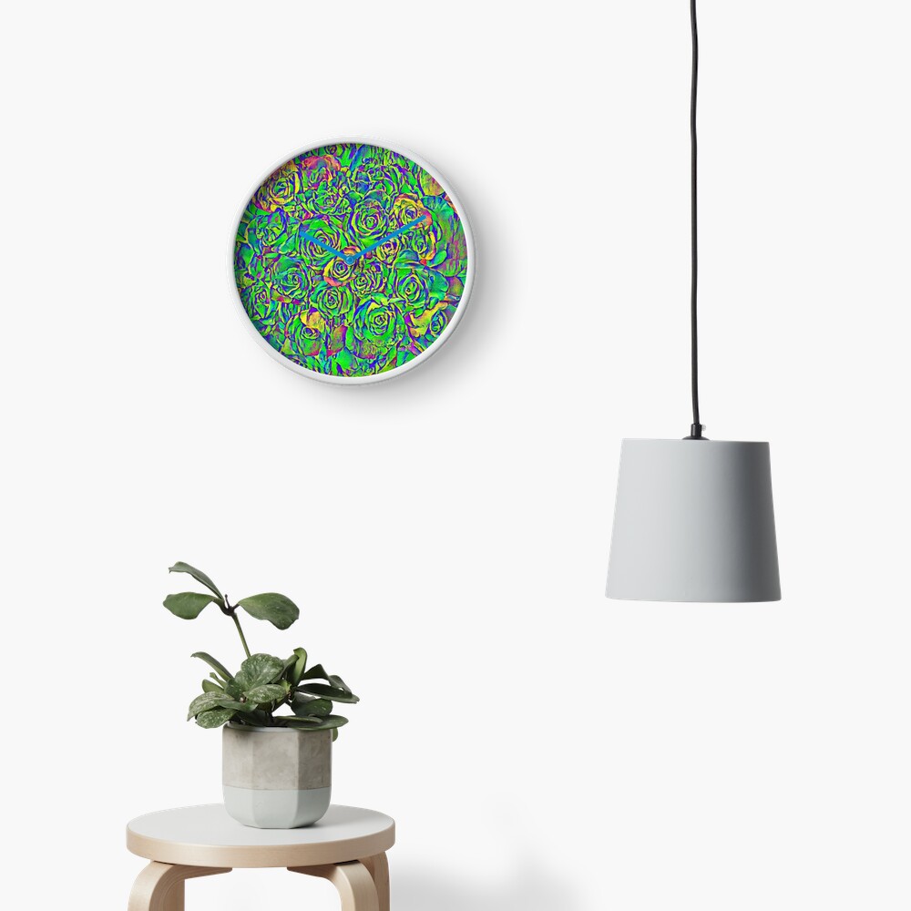 Roses Clock
