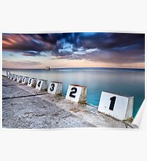 Merewether Ocean Baths - The Starting Blocks Poster