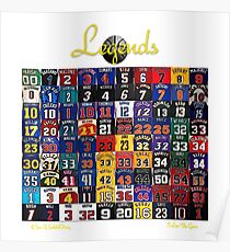 Póster Leyendas del baloncesto