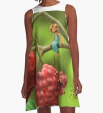 Raspberry A-Line Dress