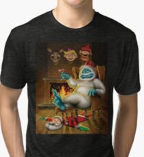 Holly Jolly Christmas Tri-blend T-Shirt