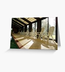 Poolside Symmetry Greeting Card